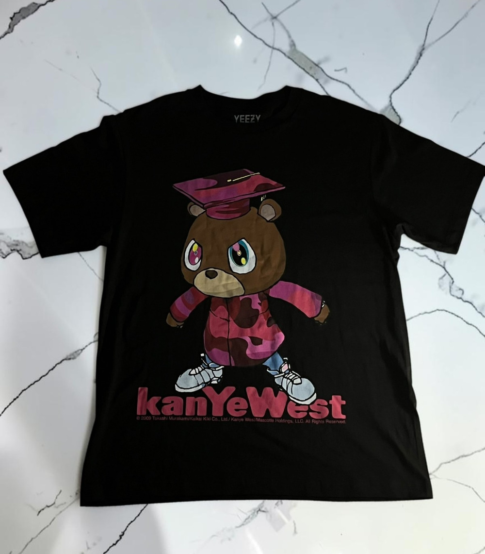 Yeezy Kanye West Men’s X Large Black Dropout Bear Graphic T-Shirt 2009 Murakami